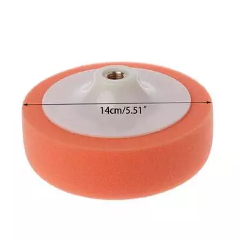 6 дюймов 15 см авто полировка полировка полировка губка колесо вощение оранжевый Sponge оранжевый