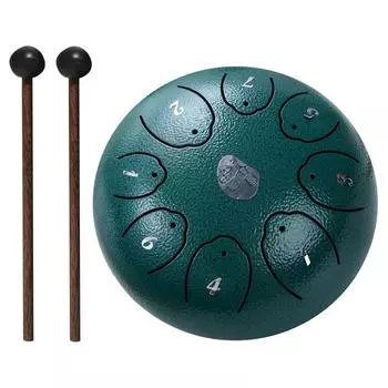 6 дюймов 8 нот стальной язычковый барабан Handpan Drum ударные инструменты уникальный подарок фиолетовый