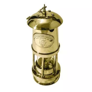 6-дюймовая рабочая морская шахтерская лампа из цельной латуни, масляный фонарь для корабля, морской подарок на Хэллоуин, День благодарения, Рождество и годовщину