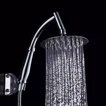 6-дюймовая роскошная АБС/нержавеющая сталь ультратонкая большая тропическая душевая лейка для ванной комнаты ручная душевая лейка высокого давления