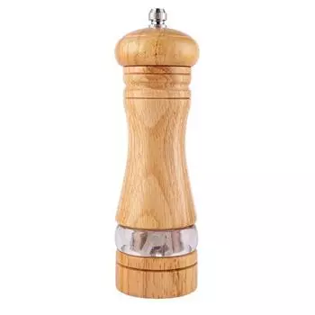 6-дюймовая шлифовальная машина для соли с гладкой поверхностью, легкая ручная мельница для ресторана, шлифовальная машина для приправ, инструмент для барбекю, кухонный инструмент коричневый