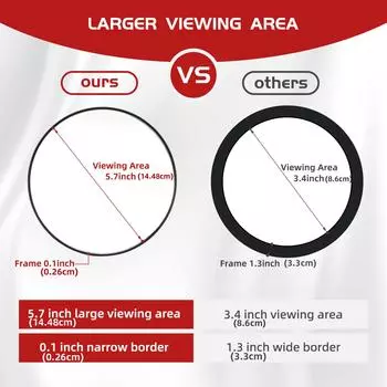 6-дюймовое увеличительное зеркало с тремя присосками и пинцетом, дорожный набор для бритья, удаления черных точек