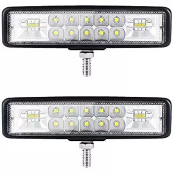 6-дюймовые пары светодиодных рабочих фонарей 120 Вт 12000 Лм 6000 К Фонари для трактора Светодиодные ленты 4X4 Противотуманные фары 4-рядные фары Светодиодные фары для мотоцикла Лодка Грузовик Внедорожник Ха 17x9x8cm