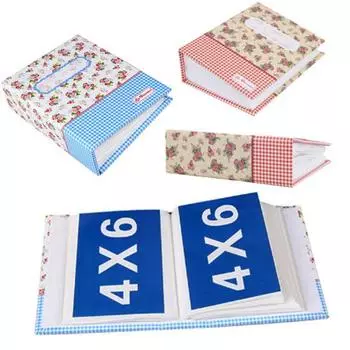 6-дюймовый 100-карманный фотоальбом с цветочной обложкой, держатель для фотографий «Детский момент», семейный подарок белый