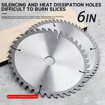 6-дюймовый 150x25,4 мм 40-зубчатый твердосплавный пильный диск для резки дерева, гранита, многофункциональный электроинструмент для угловой шлифовальной машины 150mm&25.4mm&Wood Cutting