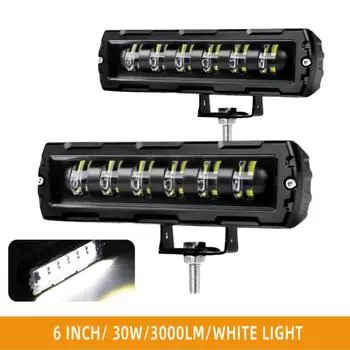 6-дюймовый 6D 7D светодиодный рабочий фонарь для бездорожья, ходовые огни, противотуманные фары для мотоцикла, автомобиля, 4X4, ATV, внедорожника, грузовика, тягача 12 В 24 В 1PCS