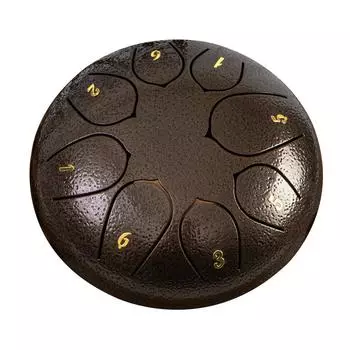 6-дюймовый 8-нотный ручной барабан Rain Chime Rain Drum инструмент для медитации йоги Moonlight white 6 inch 8 tone