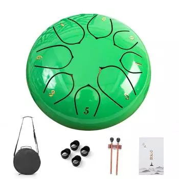 6-дюймовый 8-нотный стальной язычковый барабан, лечебный звук, инструменты для йоги и медитации Moonlight white 6 inch 8 tone