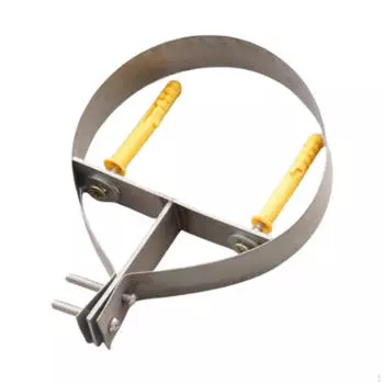 6-дюймовый держатель для трубы дымохода, хомут для крепления печи серебряный