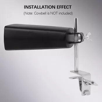 6-дюймовый держатель коровьего колокольчика, кронштейн для крепления коровьего колокольчика, зажим для большого барабана, ударный инструмент
