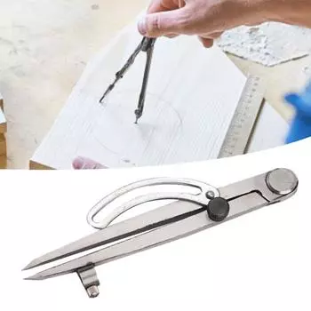 6-дюймовый компас с крылом, профессиональный, эффективный, из углеродистой стали, прочная конструкция, создатель компаса-круга