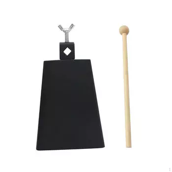 6-дюймовый металлический колокольчик, ударный инструмент с палкой, ручная перкуссия, шумогенератор для