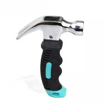 6-дюймовый мини-молоток с гвоздодером, ручка TPR, деревообрабатывающий молоток, бренд инструментов, молоток из нержавеющей стали