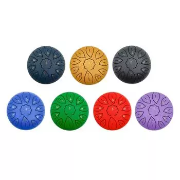 6-дюймовый стальной ударный инструмент с наклейками для заметок, подарок для взрослых и детей синий