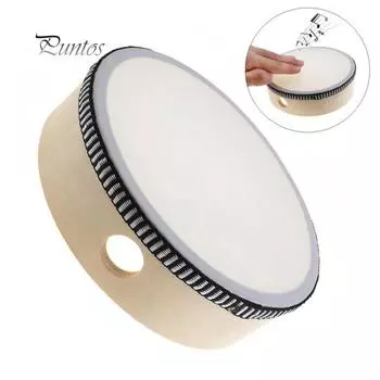 6-дюймовый ударный музыкальный инструмент бубен круглый детский игрушка в подарок Wood Color