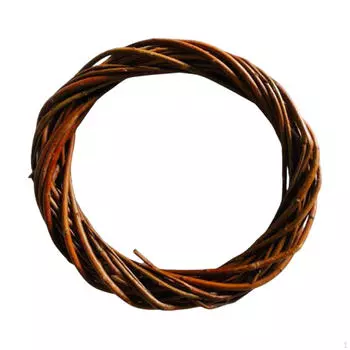 6-дюймовый венок из ротанга для поделок, круглый подвесной декор для входа Coffee