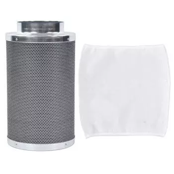6-дюймовый воздушный угольный фильтр для контроля запаха Воздушный фильтр для гидропонных палаток Grow Tents