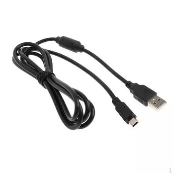6-футовый USB-кабель для зарядки и зарядки для PS3, черный