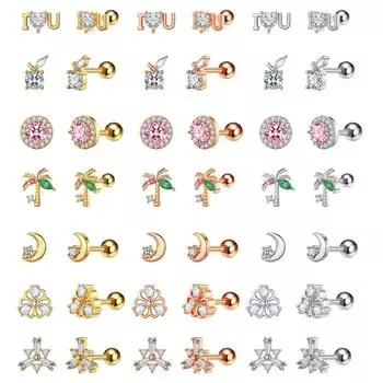 6 г стержень из нержавеющей стали, индивидуальные женские маленькие серьги с ушной косточкой для ногтей Volkswagen