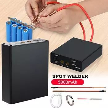 6 Gears Mini Adjustable Spot Welder DIY Spot Welding Machine w/Quick Release Pen 102 x84 x 28mm