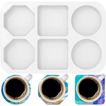 6-гнездная силиконовая форма, антипригарная смоляная форма для литья смолы, 138,8 дюймов, силиконовая форма из эпоксидной смолы, аксессуары для поделок своими руками