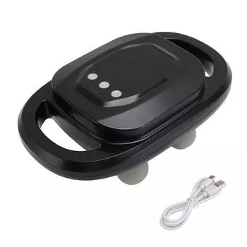 6 головок портативный электрический глубокий массажер для тела для папы и мамы массажер для мышц спины, ног и шеи чёрный