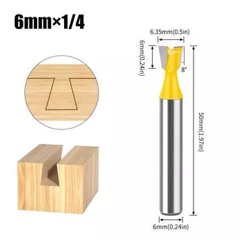 6 Handles 12 Handles Dovetail Knife, Zikou Xun Knife, Woodworking Milling Cutter, Carving Knife, Small Dovetail Knife Beehive Tenon Knife Dovetail knife 6X1/4