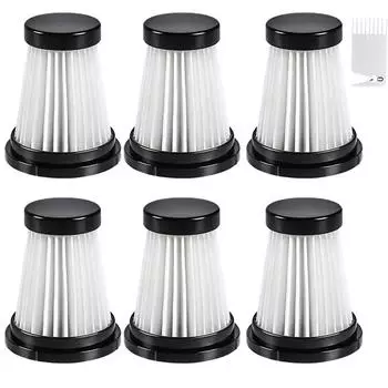 6 HEPA-фильтров для пылесоса Moosoo K12 / K12 Pro / K13 и ручного пылесоса Genius Invictus One 1.0/2.0 CHINA