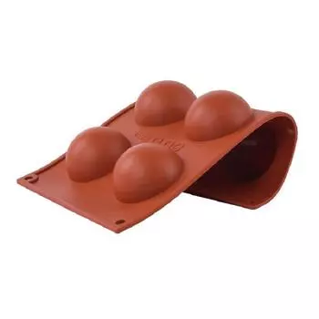 6 Holes Silicone Mold For Chocolate, Cake, Jelly, Pudding, Handmade Soap, Round Shape Hot Sale Semicircle Mould шоколадный