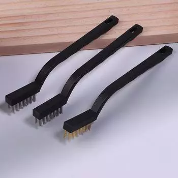 6 или 12 шт. зубная щетка мини медная стальная проволочная щетка проволочная щетка грязеотталкивающая жесткая чистящая зубная щетка as the picture