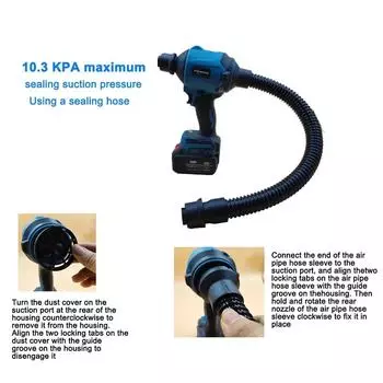 6 IN1 Беспроводной воздуходувка Электрический мини-пылесос Беспроводной насос Вакуумный многофункциональный перезаряжаемый с насадкой для Makita no battery no plug