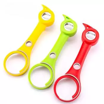 6 в 1 многофункциональный консервный нож для бутылок, банок, пива, газировки, кухонный инструмент, съемник уплотнителей крышек, винтовые крышки, кухонные гаджеты