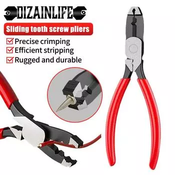 6 Inch Screw Extractor Pliers Multifunction Screw Pliers Removal Clamp Non-slip Jaws Stripped Screw Remover Tool Remove Screw красный