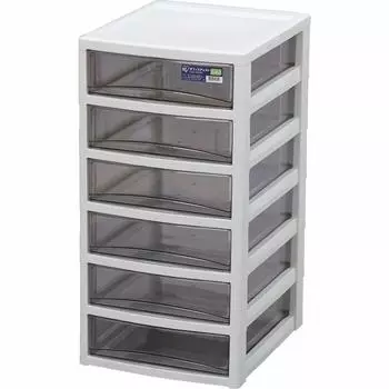 6 Iris Ohyama Letter Рекомбинируемый Количество прозрачных столов для хранения документов Стол светло-серый [неглубокие ярусы] Кейс, Ящики, Тип, Хранение, Кейс, Кейс, светло-серый