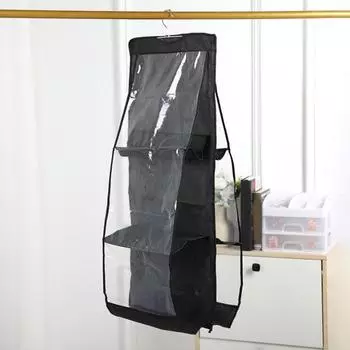 6-карманная сумка для артефактов, пылезащитный чехол, сумка для хранения с вешалкой, сумка для хранения серый