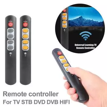 6-клавишный пульт управления обучением, DVD-копия, ТВ-приставка, профессиональный спутниковый универсальный пульт дистанционного управления, любой обучающий ИК-пульт дистанционного управления серый