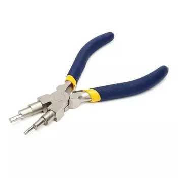 6-кольцевые плоскогубцы для проволоки, круглогубцы, многоцелевые плоскогубцы, плоскогубцы для проволоки, нескользящая ручка, изготовление колец разных размеров, плоскогубцы для сгибания проволоки, универсальные