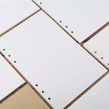 6 колец колледжа линованная бумага для письма, A6 планировщик вставки бумага сменный блок для A6 переплет блокнот журнал One Size