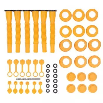 6 комплектов сменных насадок для газовых баллонов с защитой от разлива HDPE, гибкий комплект насадок для газовых баллонов для дома