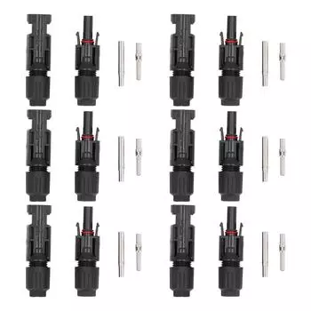 6 комплектов солнечных разъемов «папа-мама» IP67 водонепроницаемый кабельный разъем для фотоэлектрической панели высокого напряжения 30A 1500V