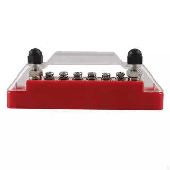 6-контактная шина, тяжелое заземление, распределение тока 150 А с крышкой питания