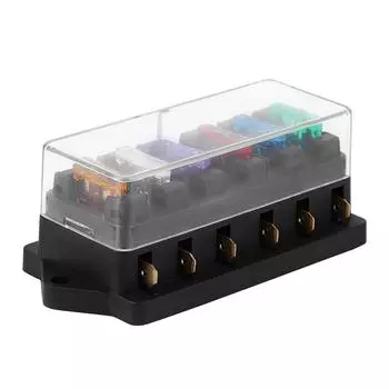 6-контактный держатель блока предохранителей для автомобиля, лодки, автолезвия, DC 12 В 24 В