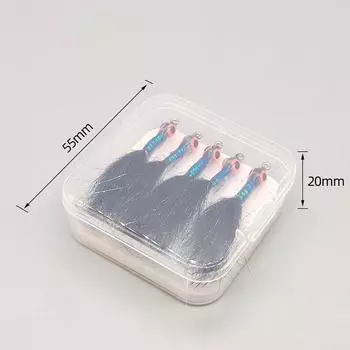 6 #: Крючки для мушек 25*8 мм 8#: 20*6,5 мм зеленый пластик+металл 6 зелёный