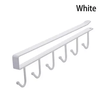 6 крючков кухонная стеллаж для хранения чашки подвесной крючок вешалка держатель органайзер для ванной разное белый