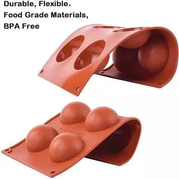 6-луночный большой полусферический силиконовый поднос для шоколада форма для выпечки на кухне