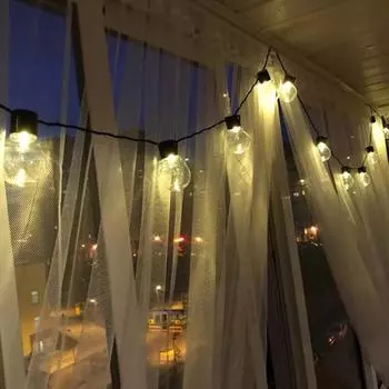 6 м/11 м светодиодный гирлянда в виде глобуса, рождественская гирлянда, уличная домашняя светодиодная лампа-гирлянда, сказочный свет для вечерние, украшение для сада, патио 6m 20 bulbs теплый белый