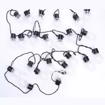 6 м/11 м светодиодный гирлянда в виде глобуса, рождественская гирлянда, уличная домашняя светодиодная лампа-гирлянда, сказочный свет для вечерние, украшение для сада, патио 6m 20 bulbs холодный белый