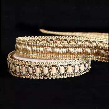 6 м/лот, высокое качество, новейшая золотая кружевная ткань, аппликация, кружевная бейка, гипюровые кружева, лента для шитья, отделка для одежды Dantel Aplike 6m фиолетовый