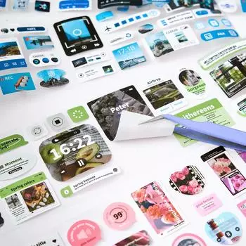 6 м Милая наклейка в американском стиле с милой цветочной бабочкой, музыкальный плеер, телефон, серия васи-лент, сделай сам, декор, скрапбук, журнал, клейкая лента розовый