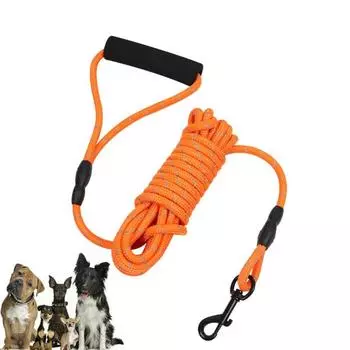 6 м плавающий длинный поводок для собак, плавающая легкая веревка для пеших прогулок, плавание, ручка из пенопласта, поводок для дрессировки маленьких, средних и больших собак 6m чёрный